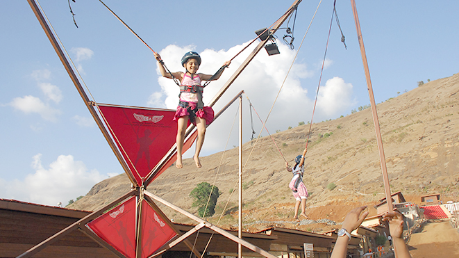 Must Try Bungee Trampoline at Della Adventure Park